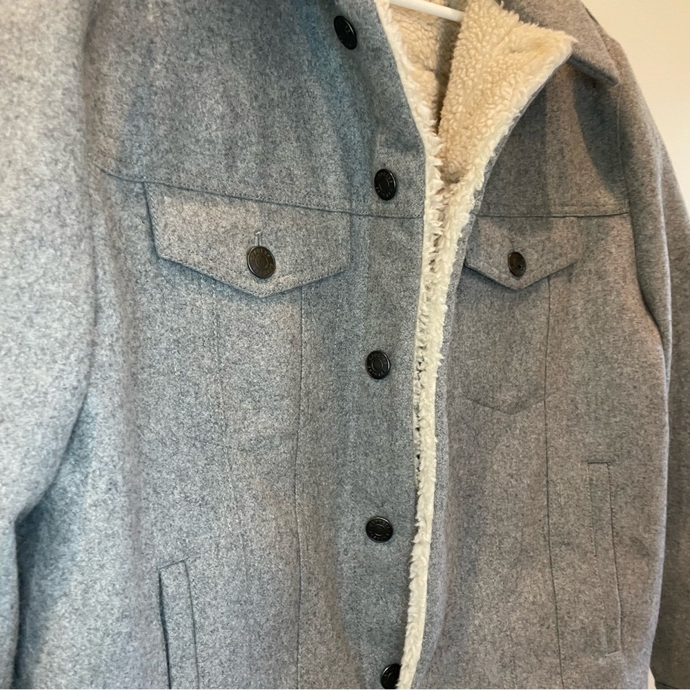 Express Gray Lightweight Jacket Size L - image 8